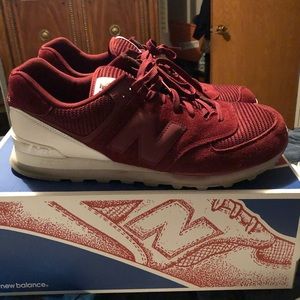Men’s New Balance Classics Sz 14 Wine and White